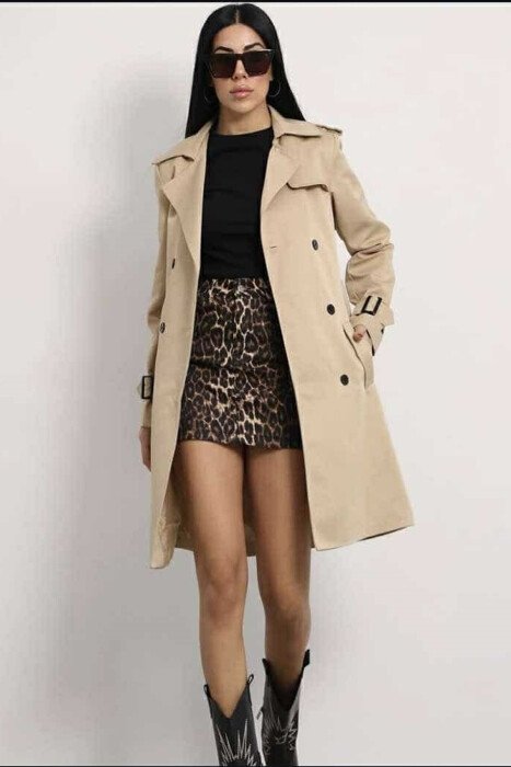 ONE COLOR SIMPLE WOMAN JACKET BEIGE/BEZHE 