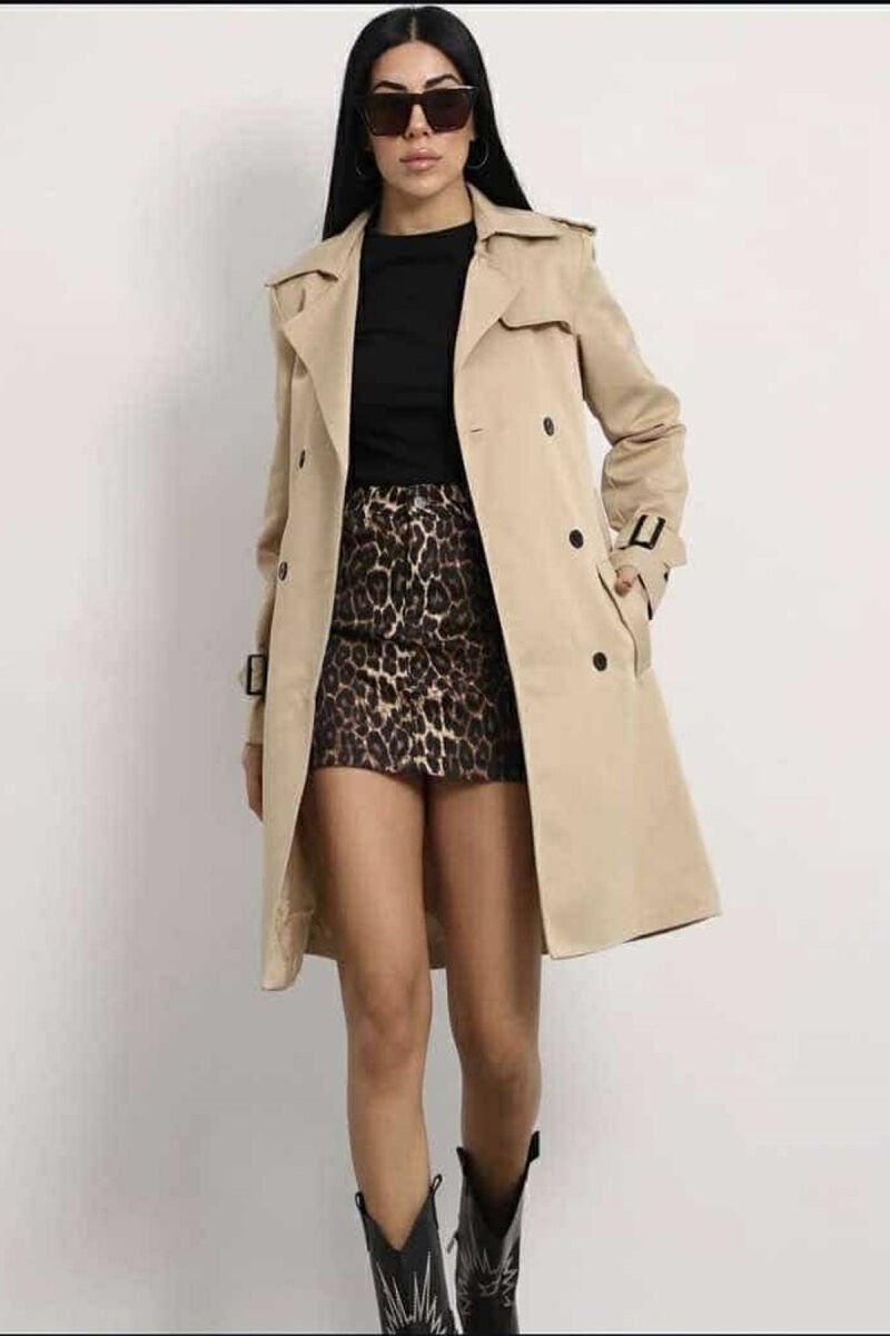 ONE COLOR SIMPLE WOMAN JACKET BEIGE/BEZHE - 1