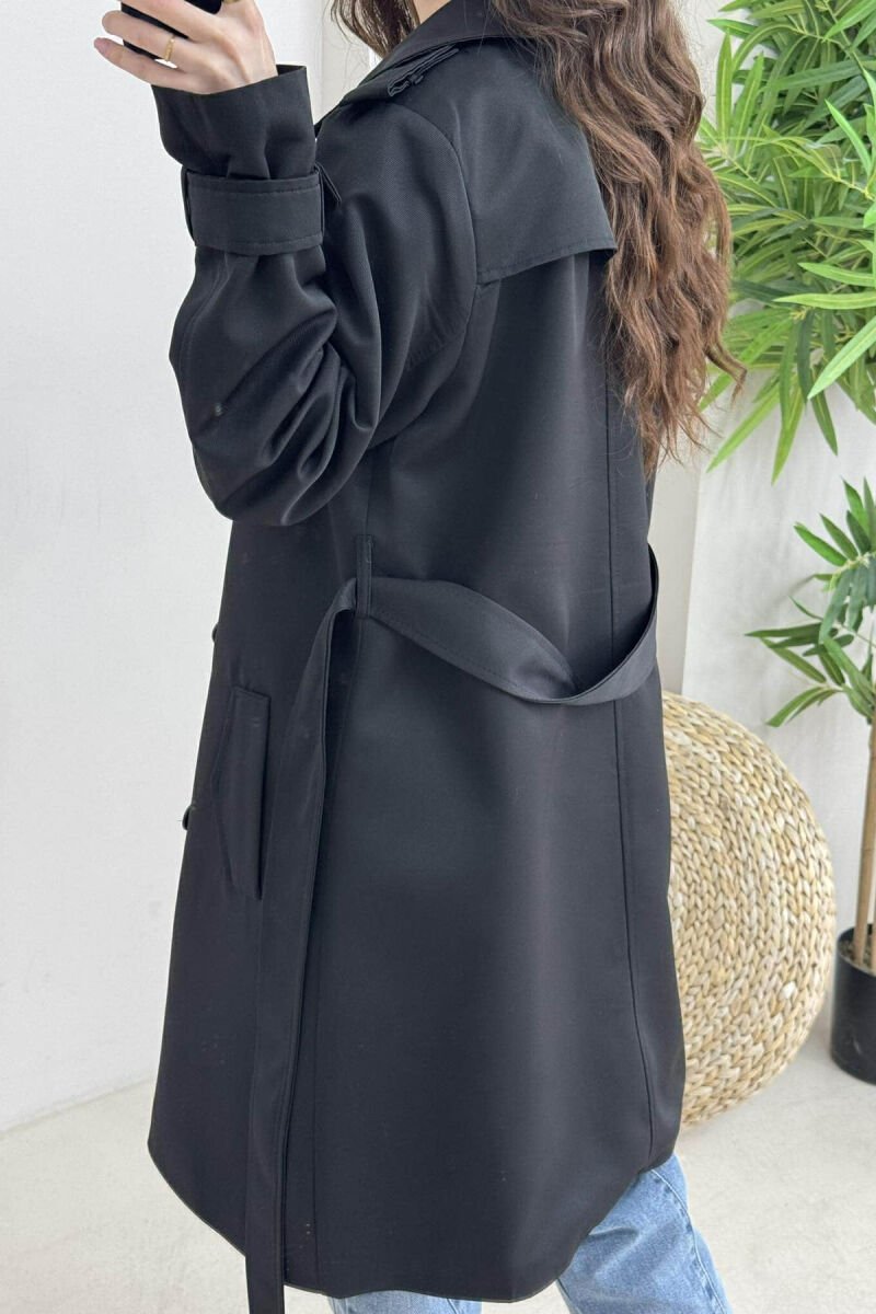 ONE COLOR SIMPLE WOMAN JACKET BLACK/ E ZEZE - 3