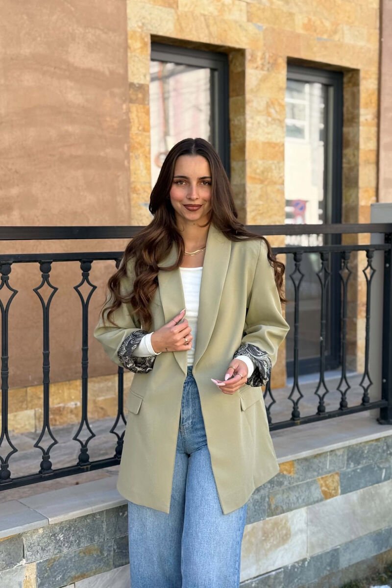 ONE COLOR SIMPLE WOMAN JACKET MINT/MENTE - 1