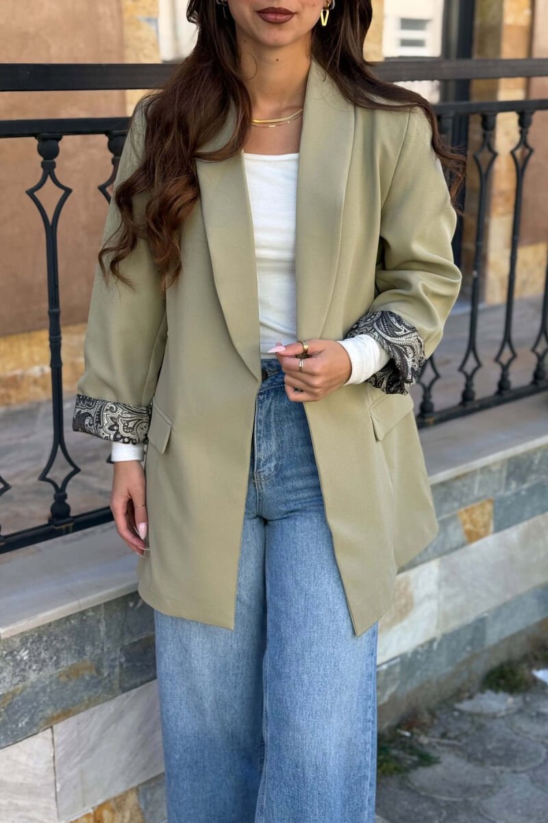 ONE COLOR SIMPLE WOMAN JACKET MINT/MENTE - 5