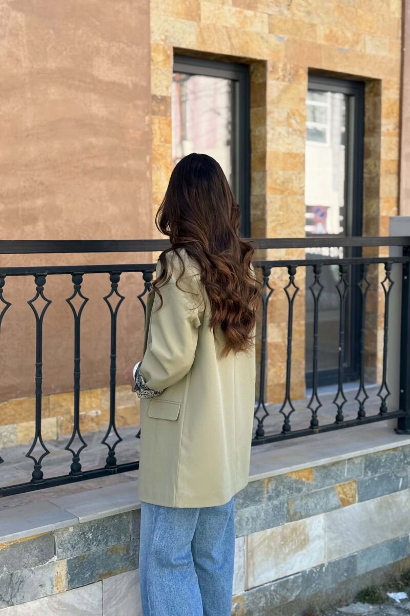 ONE COLOR SIMPLE WOMAN JACKET MINT/MENTE - 6