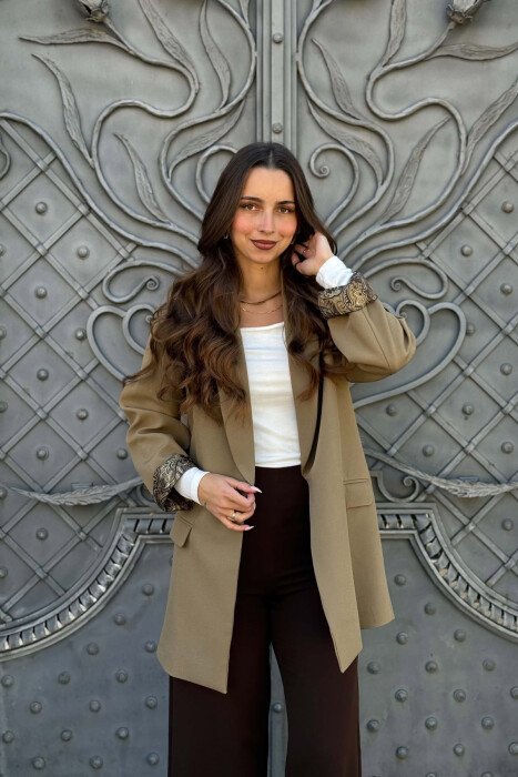 ONE COLOR SIMPLE WOMAN JACKET OLIVE/ULLI 