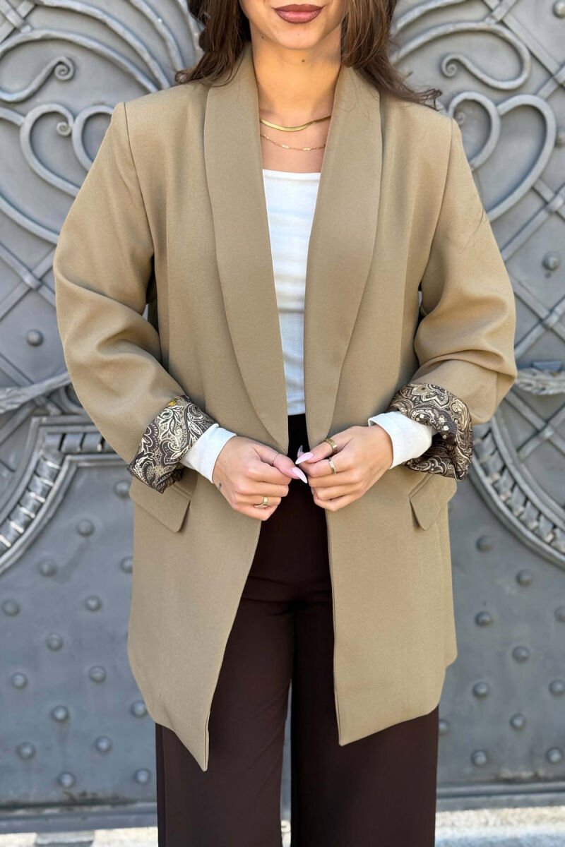 ONE COLOR SIMPLE WOMAN JACKET OLIVE/ULLI - 3