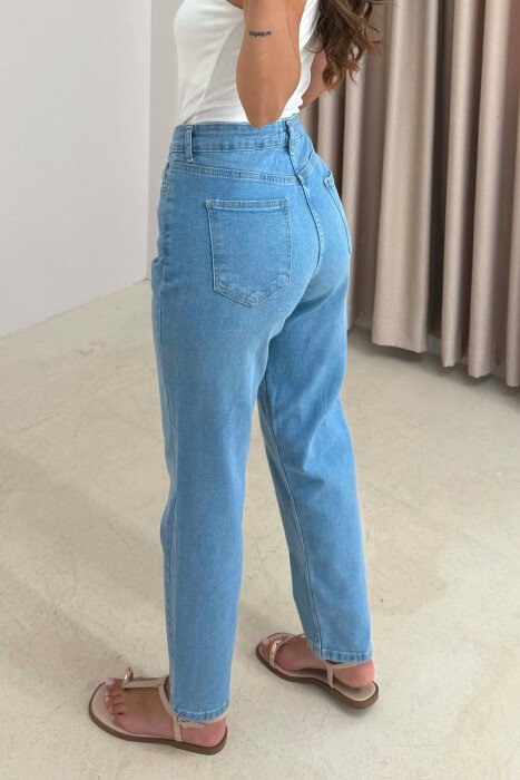 ONE COLOR SIMPLE WOMAN JEANS BABY BLUE/BLU BY - 3