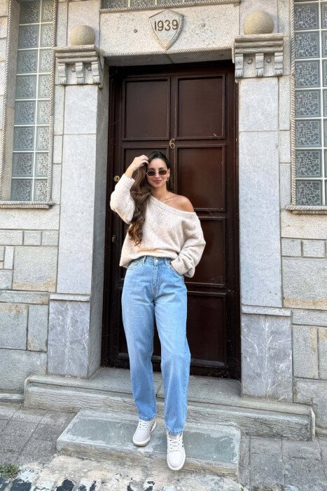 ONE COLOR SIMPLE WOMAN JEANS BABY BLUE/BLU BY 