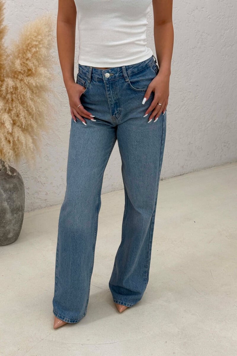 ONE COLOR SIMPLE WOMAN JEANS BABY BLUE/BLU BY - 5