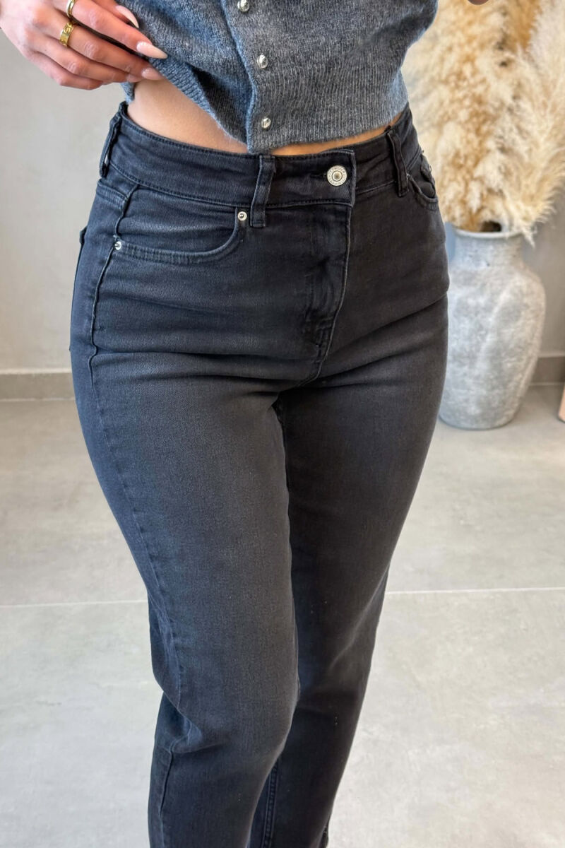 ONE COLOR SIMPLE WOMAN JEANS BLACK/ E ZEZE - 2