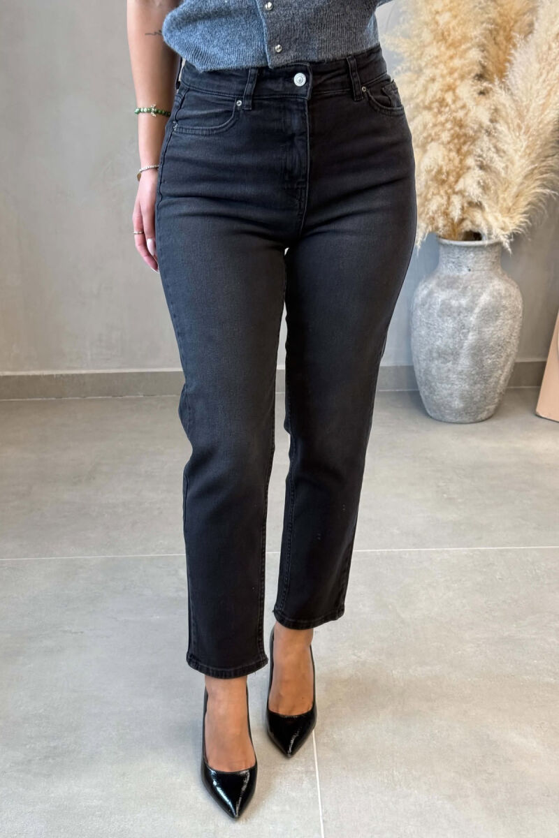 ONE COLOR SIMPLE WOMAN JEANS BLACK/ E ZEZE - 4