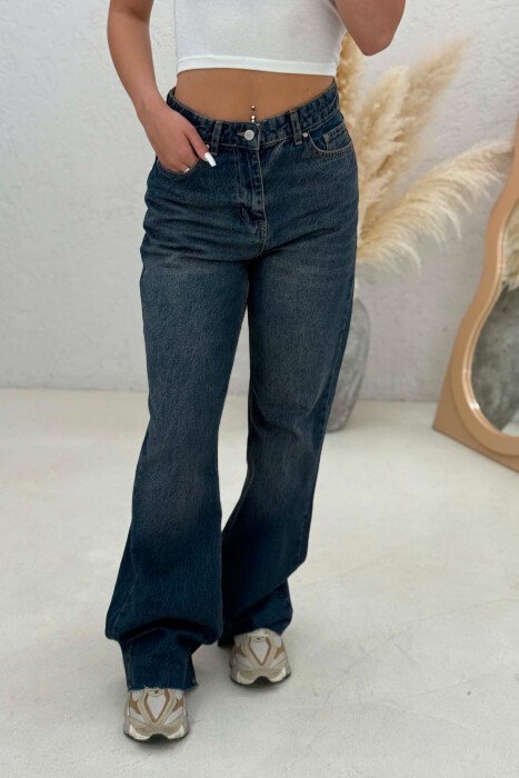 ONE COLOR SIMPLE WOMAN JEANS BLUE/BLU - 2