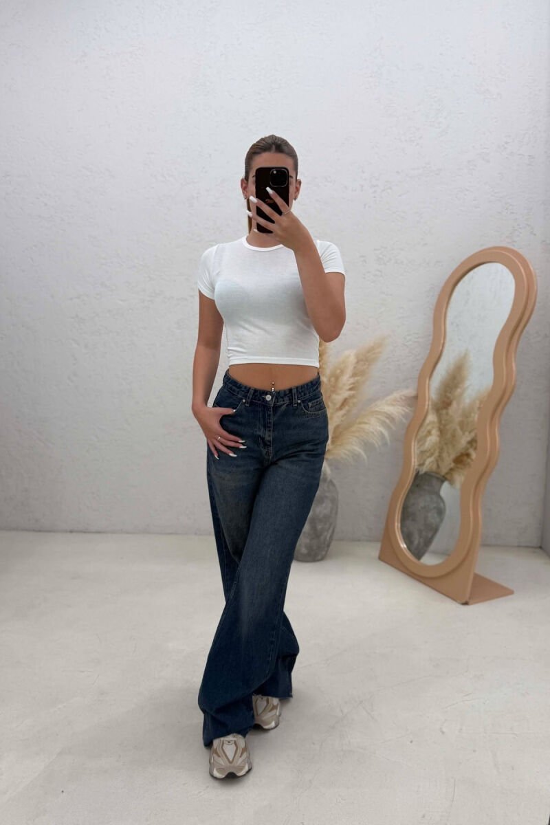 ONE COLOR SIMPLE WOMAN JEANS BLUE/BLU - 5