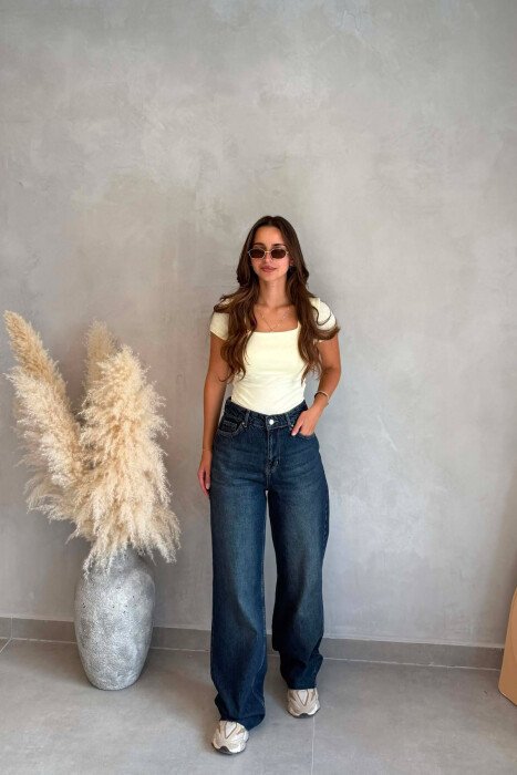 ONE COLOR SIMPLE WOMAN JEANS BLUE/BLU - 3