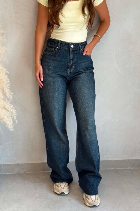 ONE COLOR SIMPLE WOMAN JEANS BLUE/BLU - 4