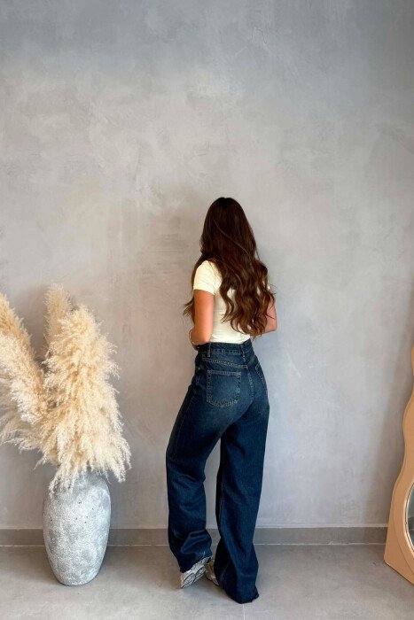 ONE COLOR SIMPLE WOMAN JEANS BLUE/BLU - 5