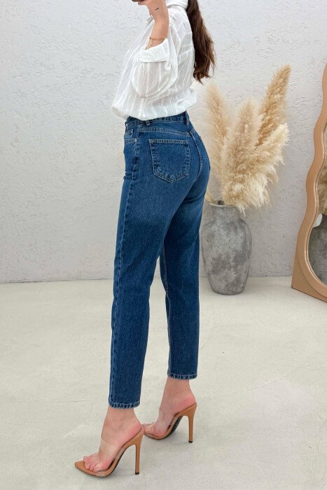 ONE COLOR SIMPLE WOMAN JEANS BLUE/BLU - 2