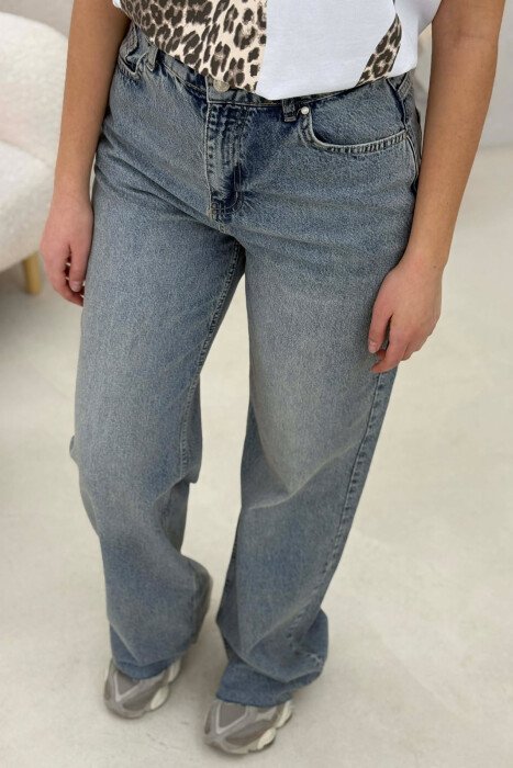 ONE COLOR SIMPLE WOMAN JEANS LIGHT BLUE-LIGHT BLUE/BZ-BZ - 2
