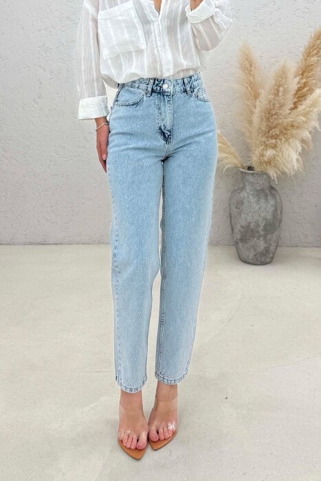 ONE COLOR SIMPLE WOMAN JEANS LIGHTBLUE/BZ - 4