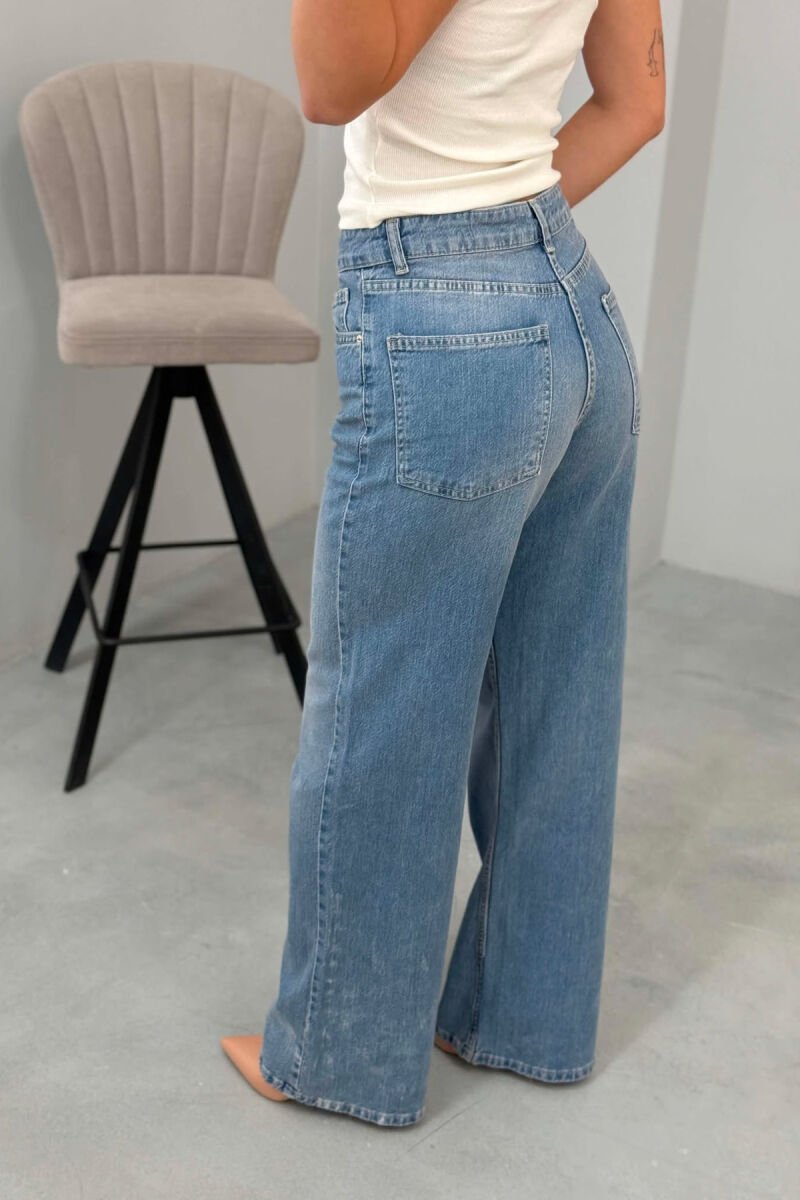 ONE COLOR SIMPLE WOMAN JEANS LIGHTBLUE/BZ - 4