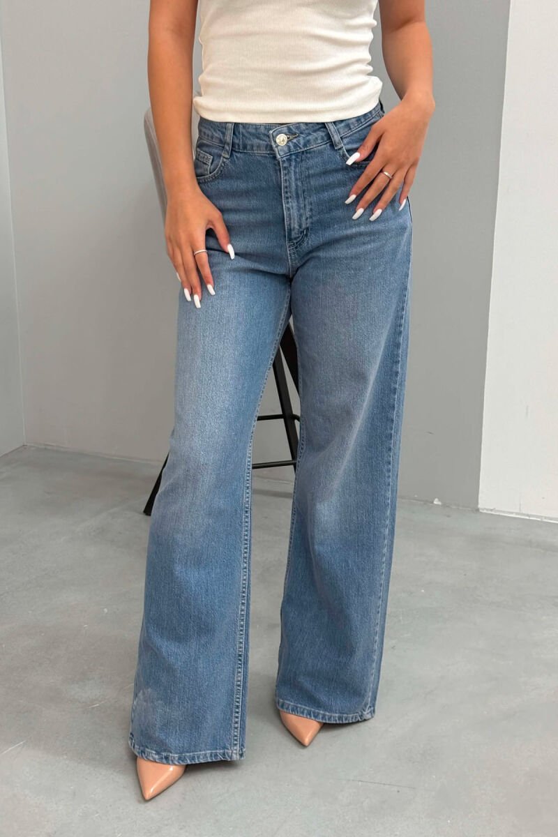 ONE COLOR SIMPLE WOMAN JEANS LIGHTBLUE/BZ - 5