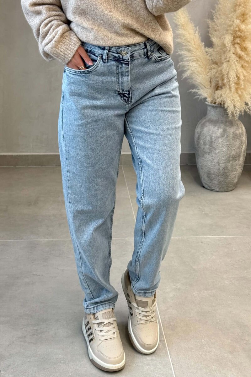 ONE COLOR SIMPLE WOMAN JEANS LIGHTBLUE/BZ - 4
