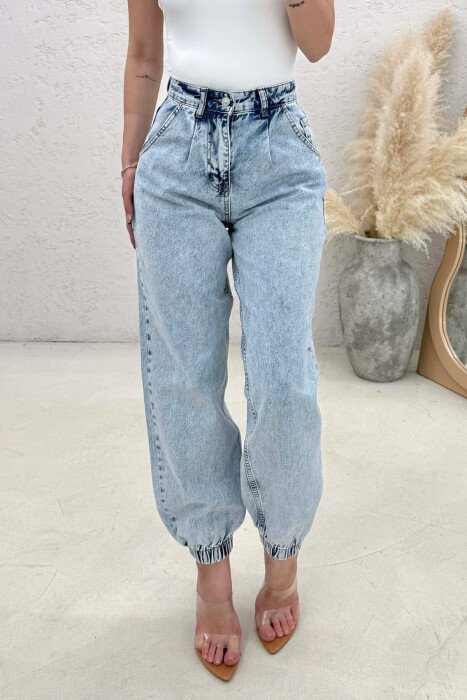 ONE COLOR SIMPLE WOMAN JEANS LIGHTBLUE/BZ - 2