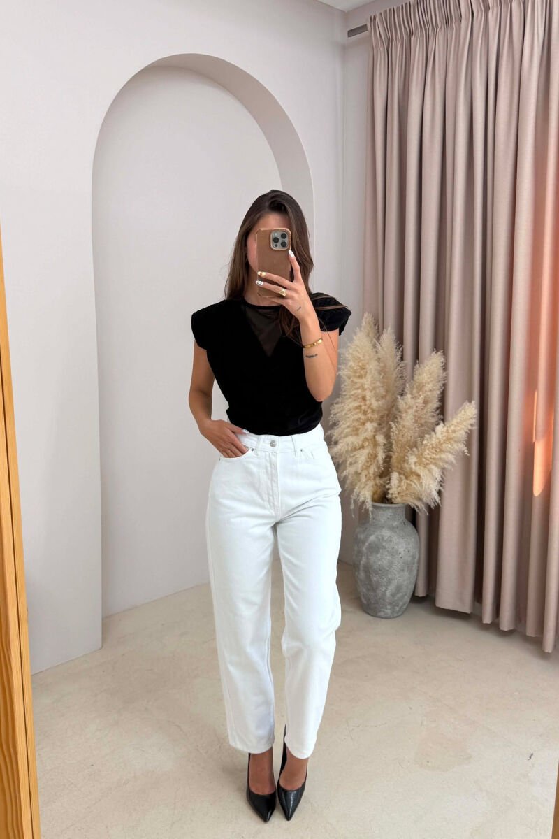 ONE COLOR SIMPLE WOMAN JEANS WHITE-E BARDHE - 4