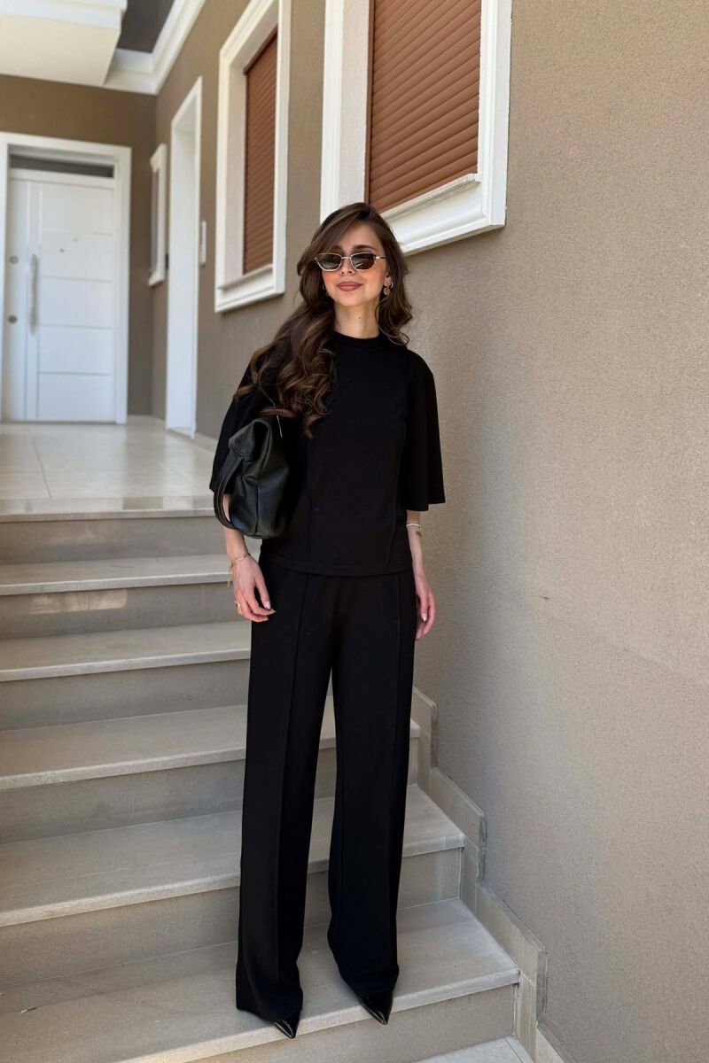 ONE COLOR SIMPLE WOMAN SET BLACK/ E ZEZE - 1