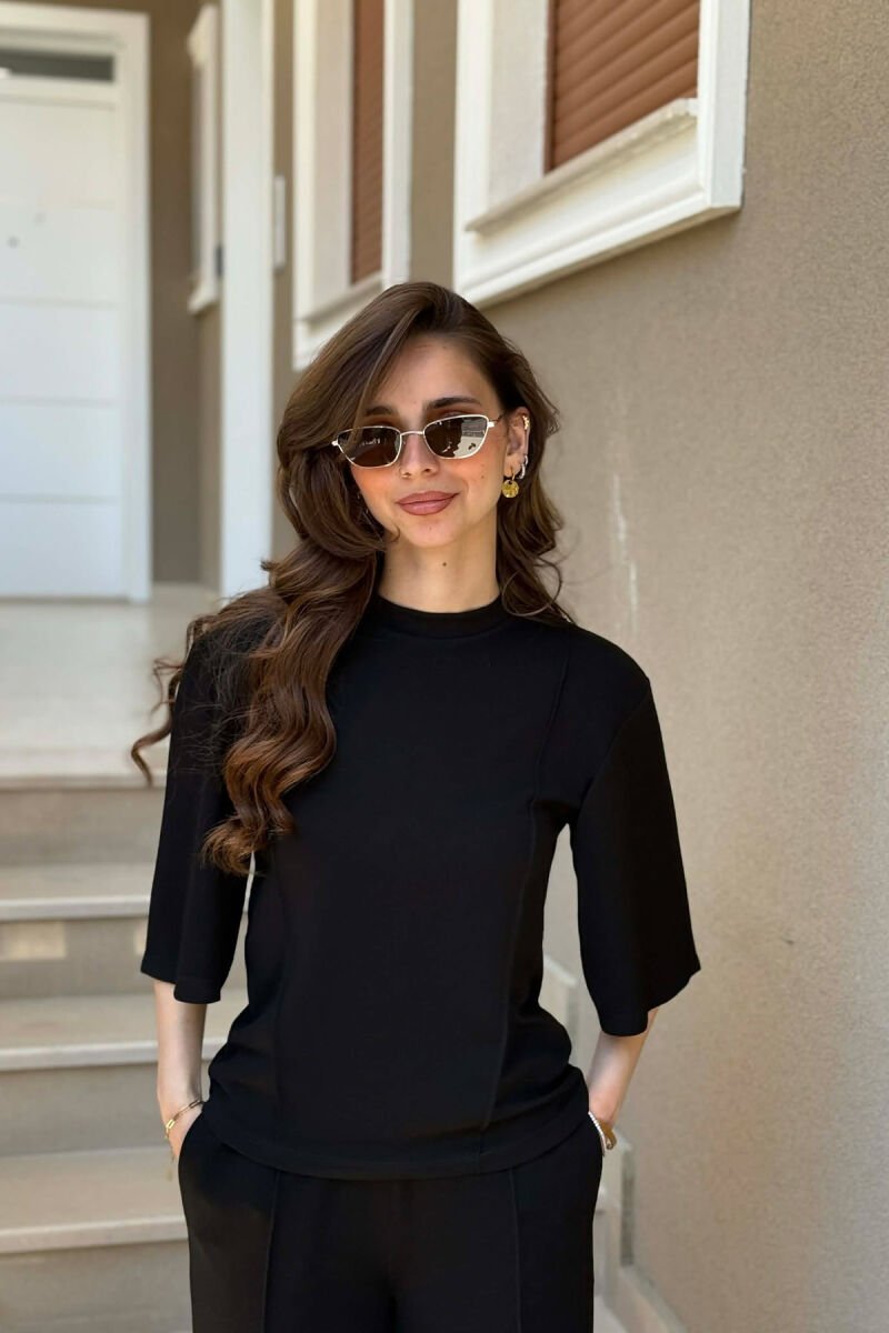 ONE COLOR SIMPLE WOMAN SET BLACK/ E ZEZE - 3
