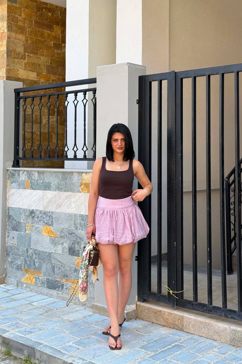 ONE COLOR SIMPLE WOMAN SKIRT PURPLE/LEJLA - 2