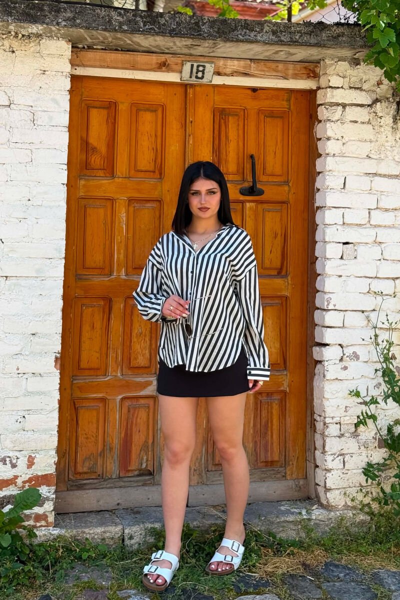 ONE COLOR SIMPLE WOMAN SKORT BLACK/ E ZEZE - 4