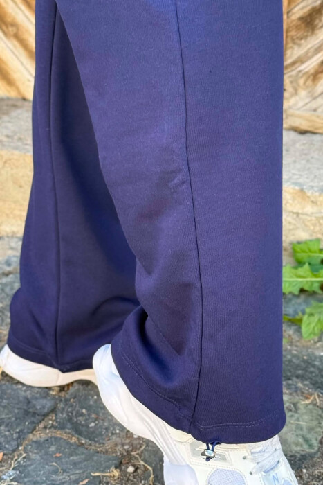ONE COLOR SIMPLE WOMAN SWEATPANTS BLUE/BLU - 7