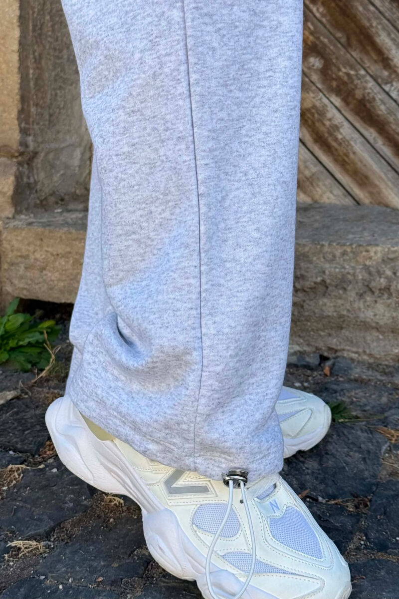 ONE COLOR SIMPLE WOMAN SWEATPANTS LIGHT GREY/GZ - 6