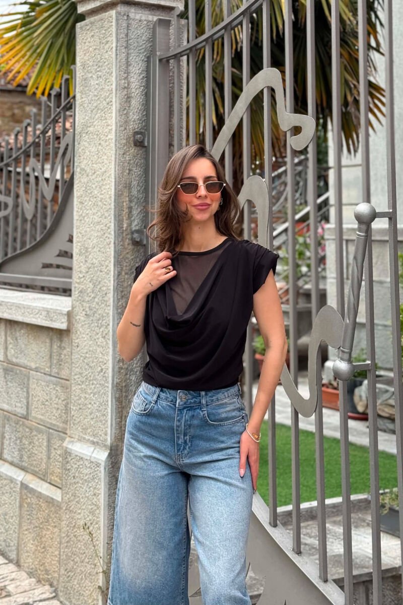 ONE COLOR SIMPLE WOMAN TANK TOP BLACK/ E ZEZE - 3