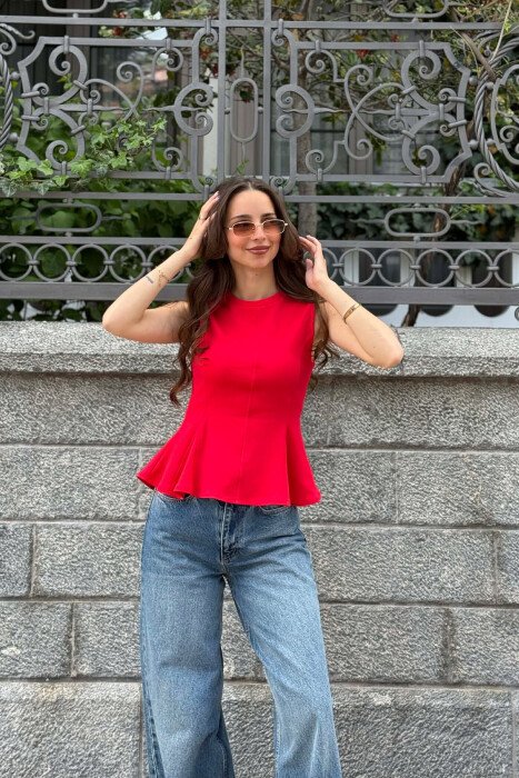 KANATJERE E THEJSHTE PER FEMRA NE NGJYRE TE KUQE - KLAUDIO FASHION