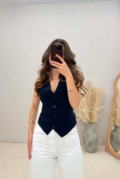 JELEK NJE NGJYRESH I THJESHTE PER FEMRA NE NGJYRE BLU E ERRET - KLAUDIO FASHION