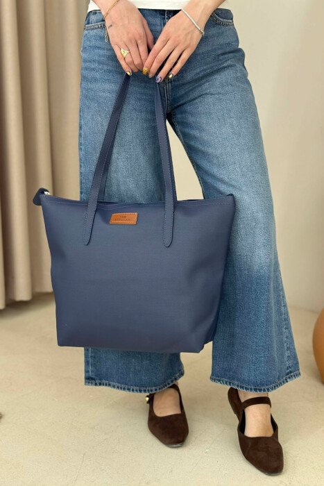 ONE COLOR SIMPLE WOMEN BAG BLUE/BLU - 3