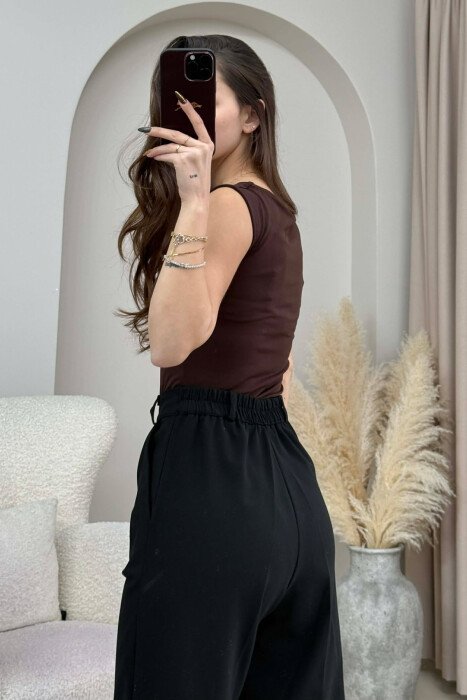 ONE COLOR SIMPLE WOMEN BODY DARK BROWN/KAE - 2