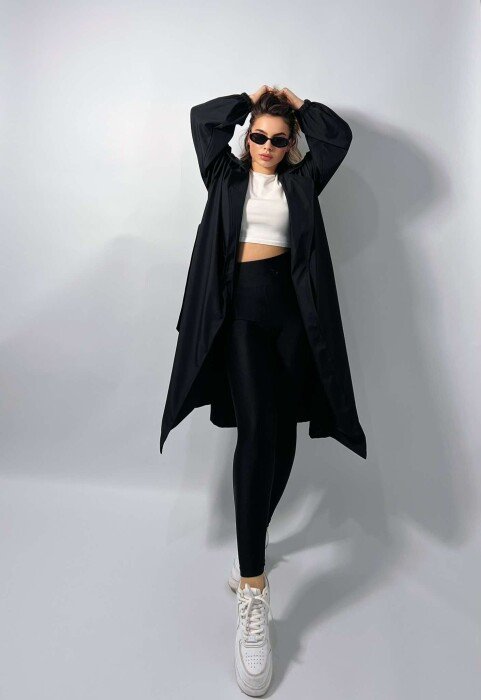 XHAKETË NJË NGJYRËSHE PËR FEMRA NË NGJYRËN E ZEZË - KLAUDIO FASHION