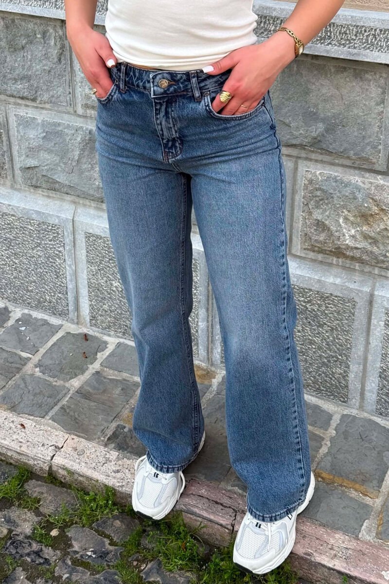 ONE COLOR SIMPLE WOMEN JEANS BLUE/BLU - 2