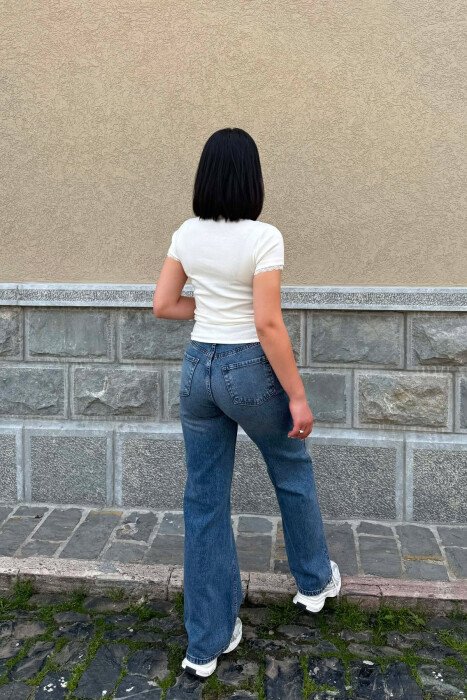 ONE COLOR SIMPLE WOMEN JEANS BLUE/BLU - 4