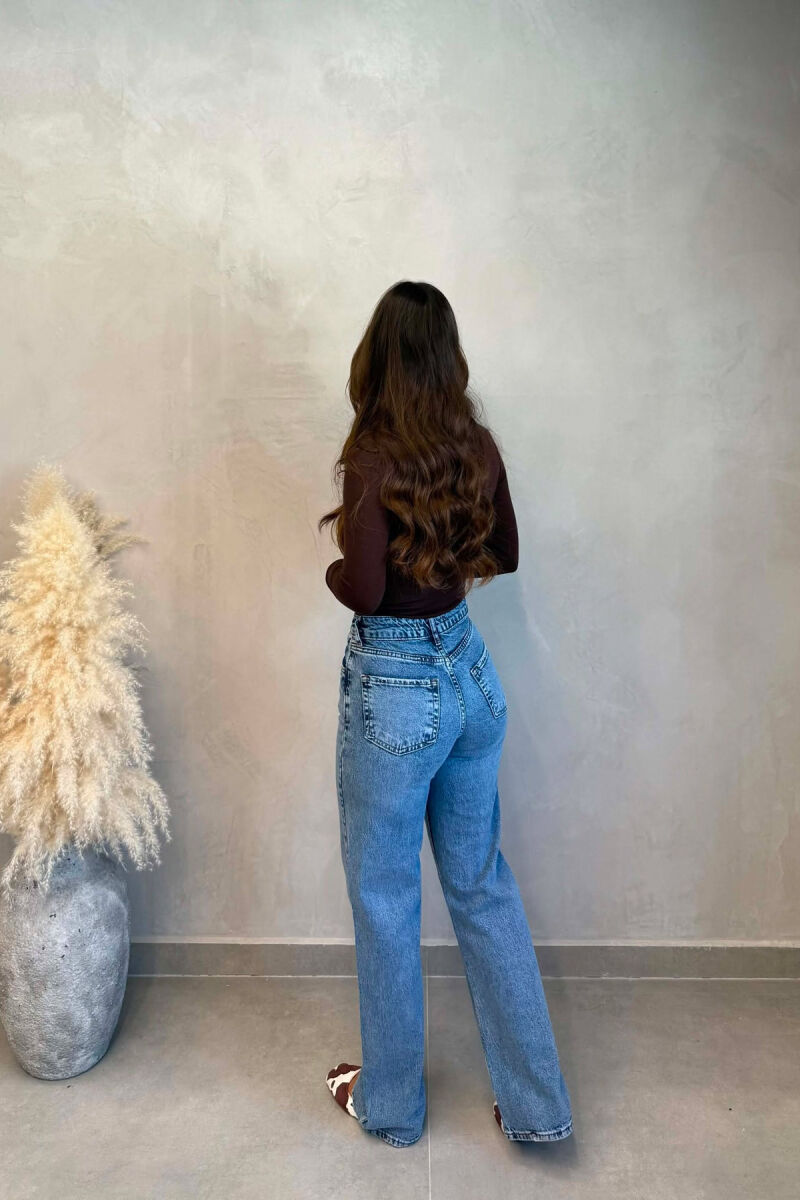 ONE COLOR SIMPLE WOMEN JEANS BLUE/BLU - 2