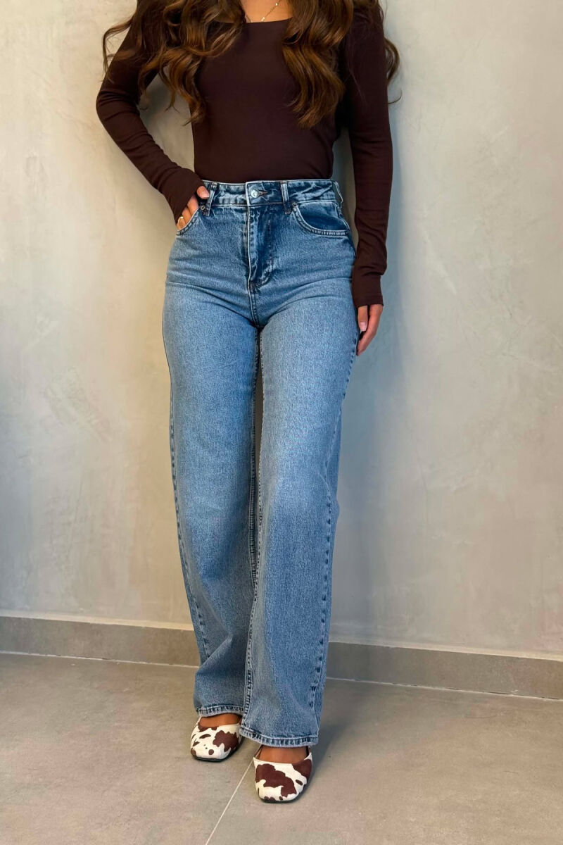 ONE COLOR SIMPLE WOMEN JEANS BLUE/BLU - 4
