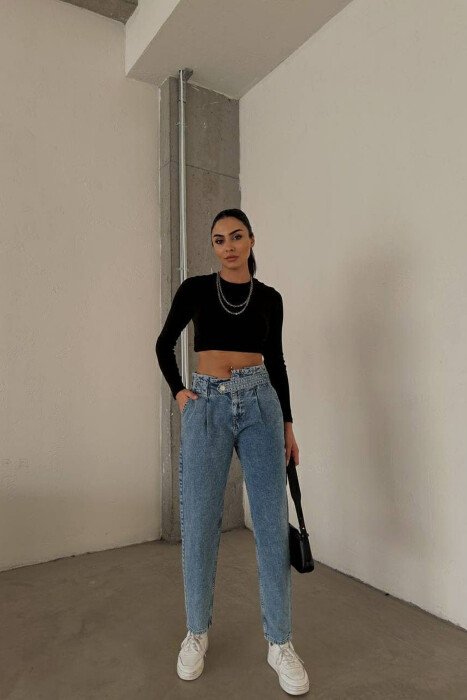 ONE COLOR SIMPLE WOMEN JEANS LIGHTBLUE/BZ - 2