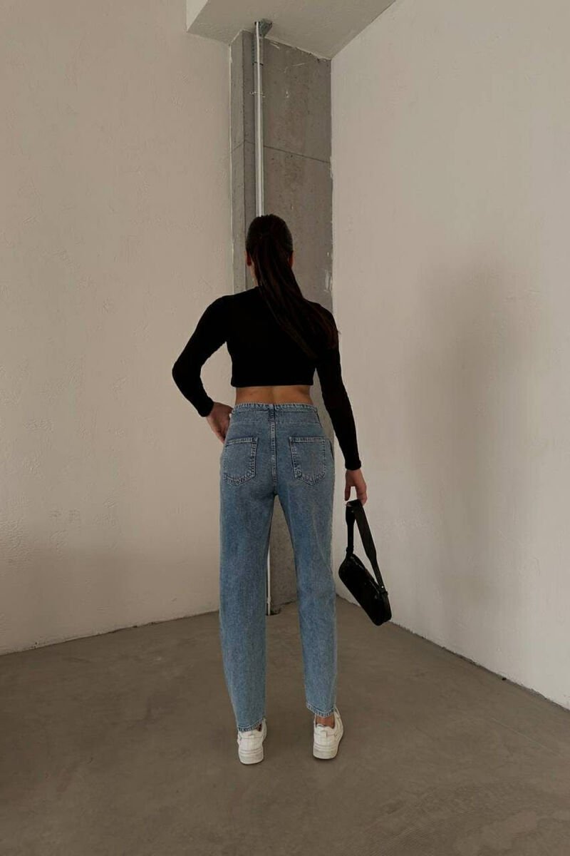 ONE COLOR SIMPLE WOMEN JEANS LIGHTBLUE/BZ - 4