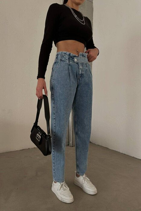 ONE COLOR SIMPLE WOMEN JEANS LIGHTBLUE/BZ - 8