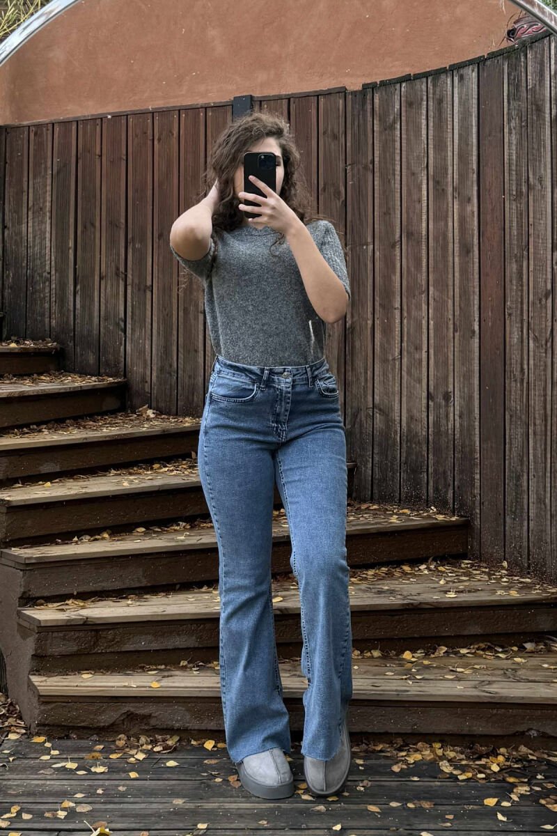 ONE COLOR SIMPLE WOMEN JEANS LIGHTBLUE/BZ - 2