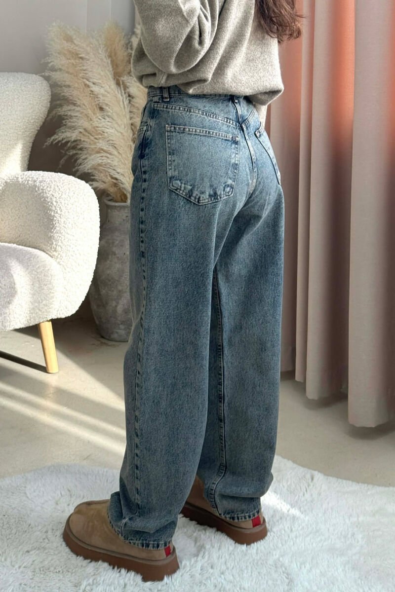 ONE COLOR SIMPLE WOMEN JEANS STEELBLUE/BLU CELIKU - 4