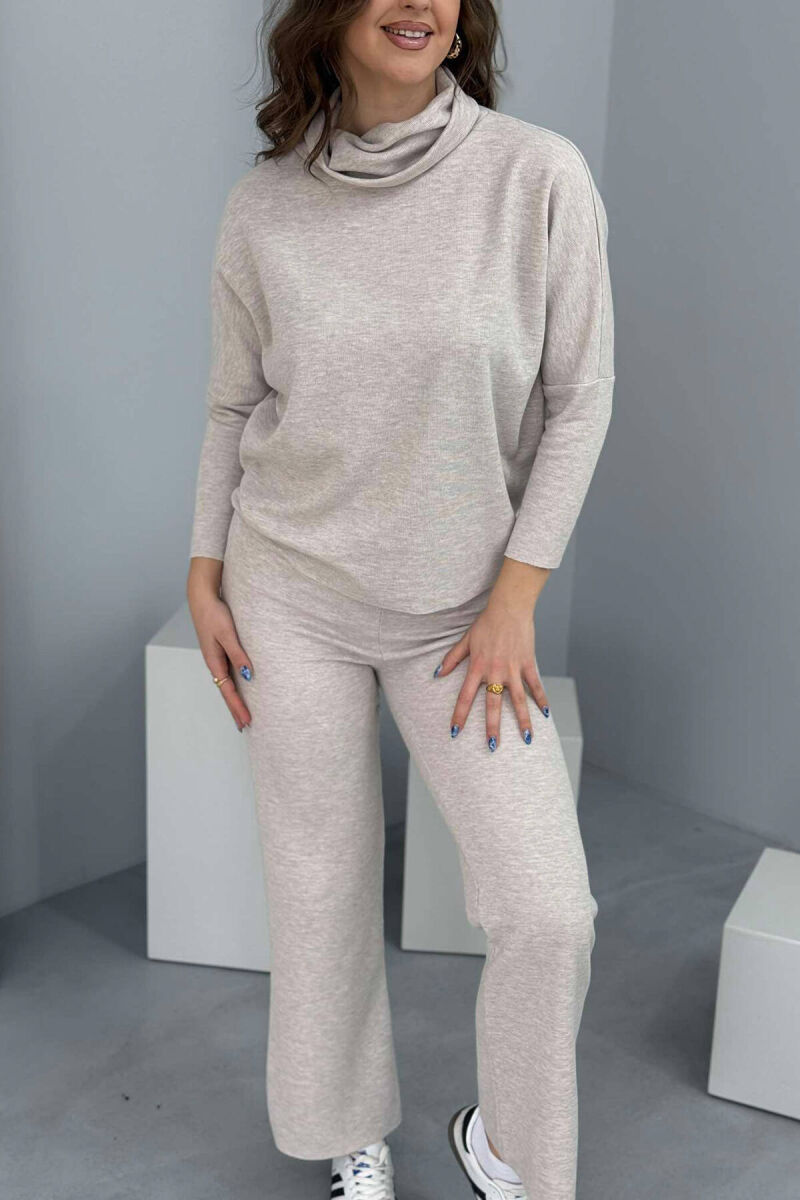 ONE COLOR SIMPLE WOMEN SET BEIGE/BEZHE - 6