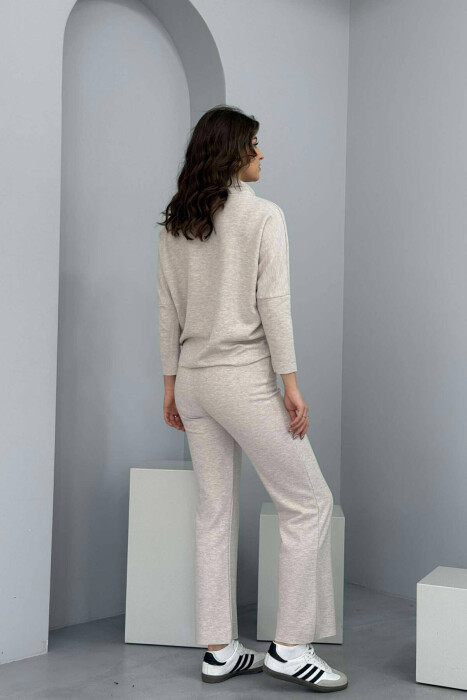 ONE COLOR SIMPLE WOMEN SET BEIGE/BEZHE - 12