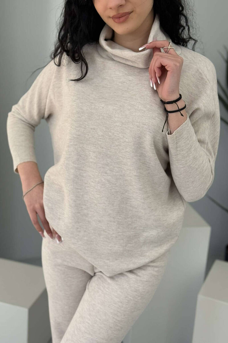 ONE COLOR SIMPLE WOMEN SET BEIGE/BEZHE - 2